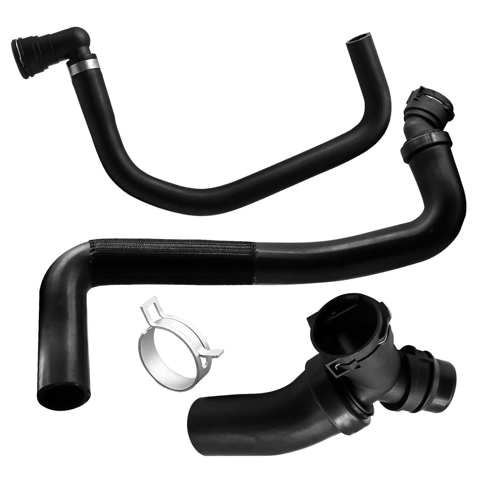 Upper Radiator Hose Y-Connector Lower Compatible with Ford F150 5.0L 2011 201…