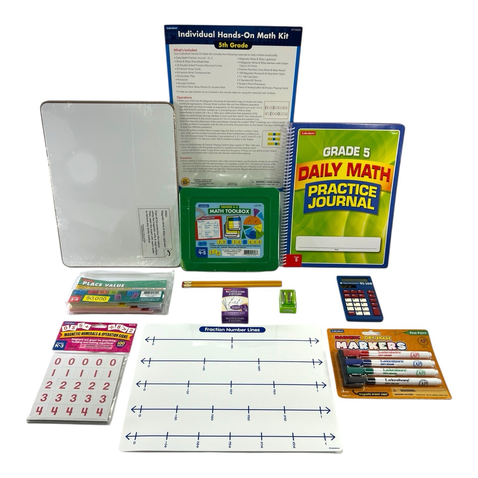 Lakeshore Learning Individual Hands-On Math Kit 5rd Grade New Homeschool