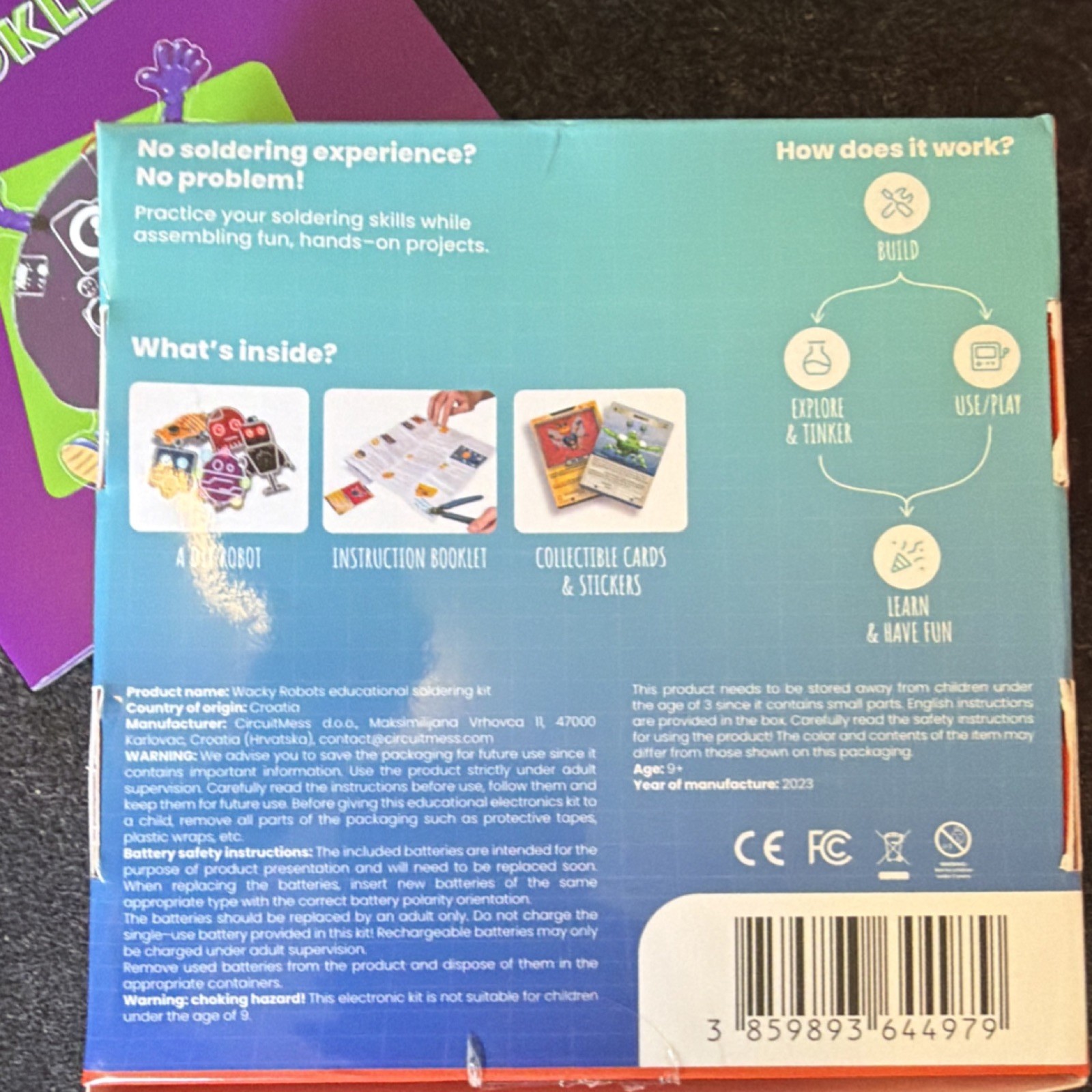 CircuitMess BUTTONS Wacky Robots Edu Soldering Kit Multicolor 2023 Ages 9+