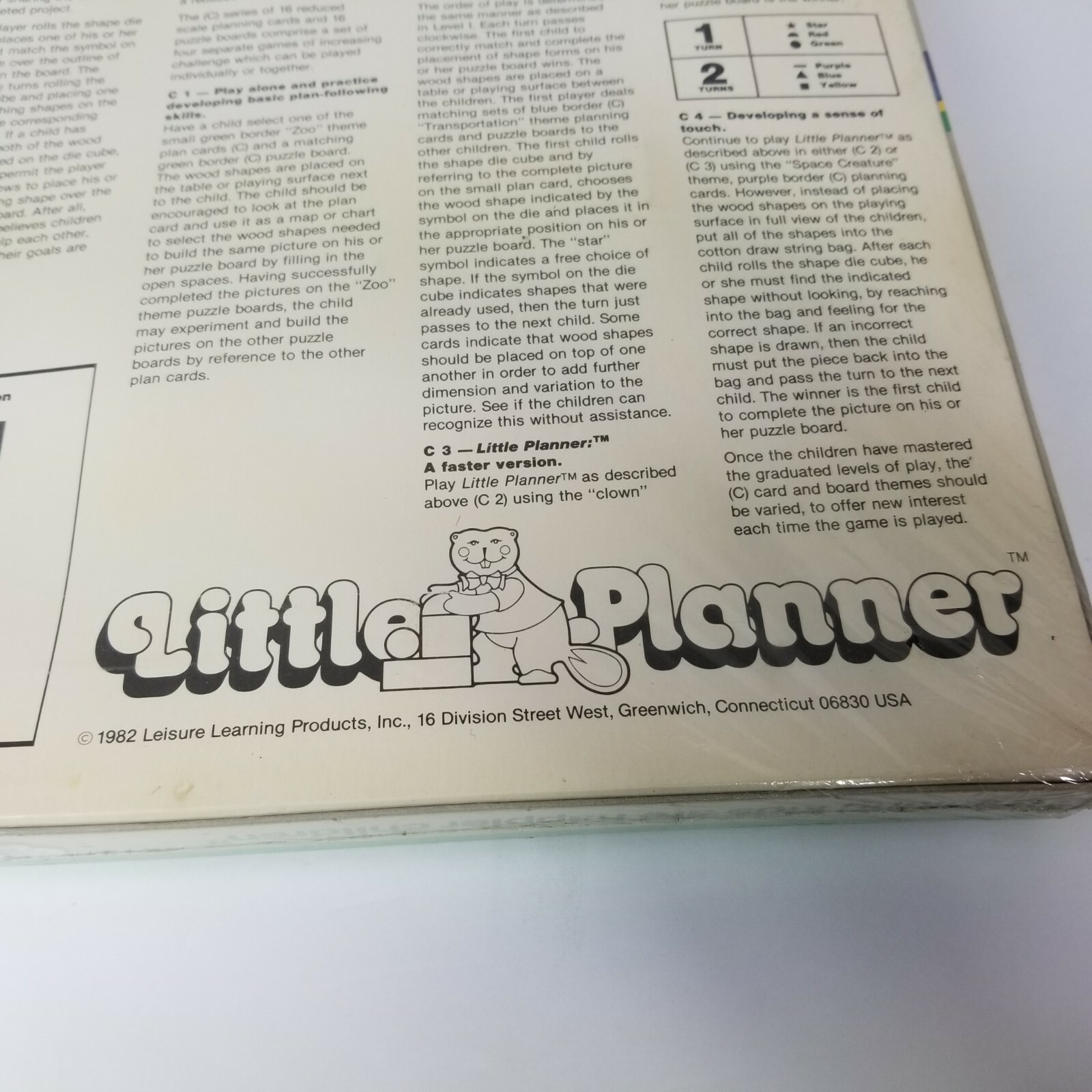 Wooden Pattern Development Game Homeschool Leisure Learning Little Planner Vtg