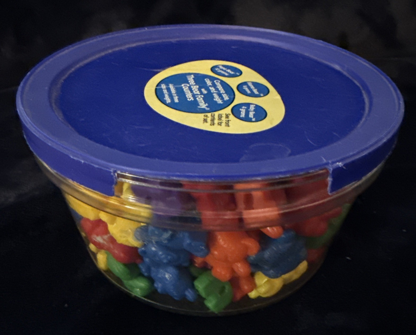 Learning Resources Three Bear Family Rainbow Counters 102/Pk Set 6 Colors