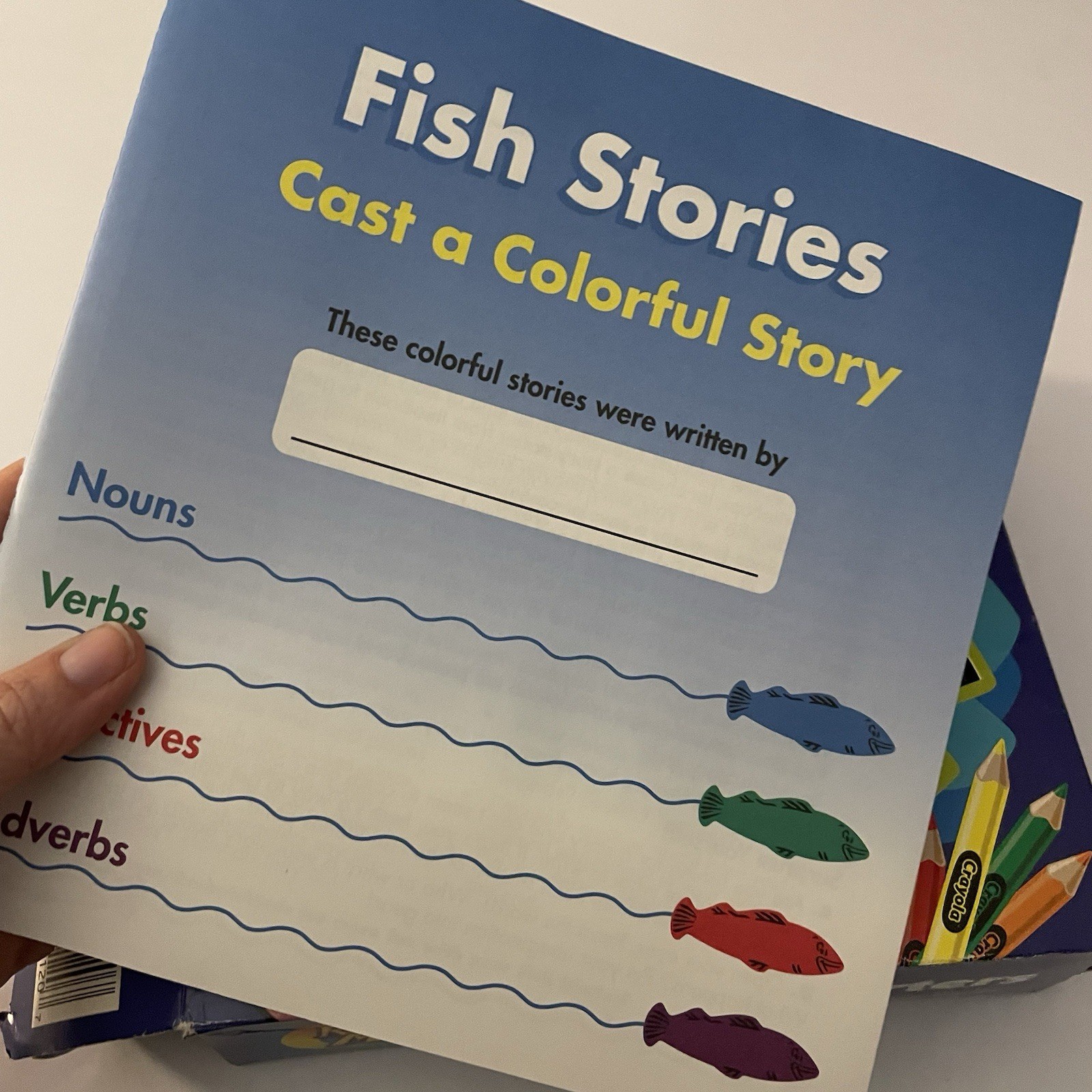 Vtg Crayola Story Starters Rocket Minds Fish For Words Ages 8-11 NOB