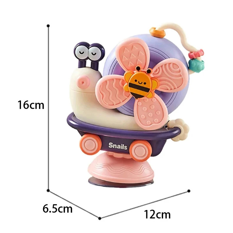 Baby Suction Cup Spinner Toy Montessori Sensory Fine Motor Infant Travel Toy