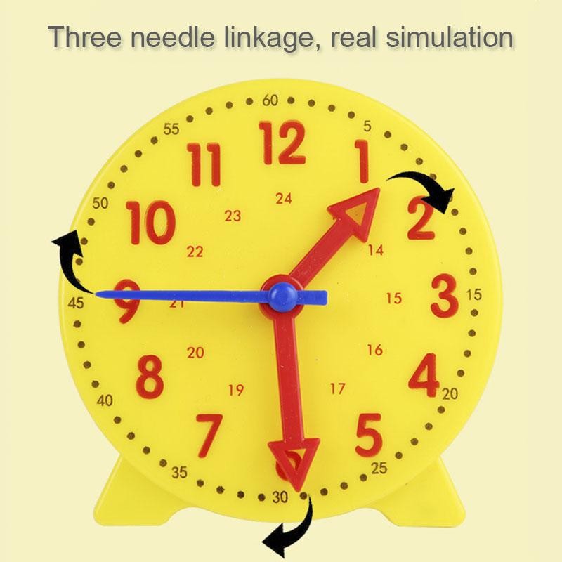 Children Time Learning Clock Puzzle Montessori Educational Matching Toy