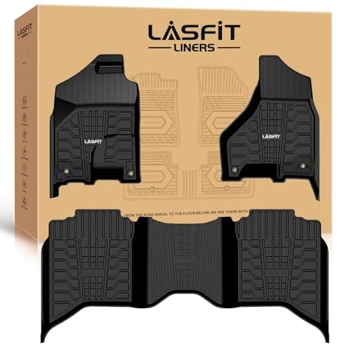 Floor Mats 2013-2018 for Dodge Ram 1500/2500/3500 Crew Cab, 2019-2024 for Dodge