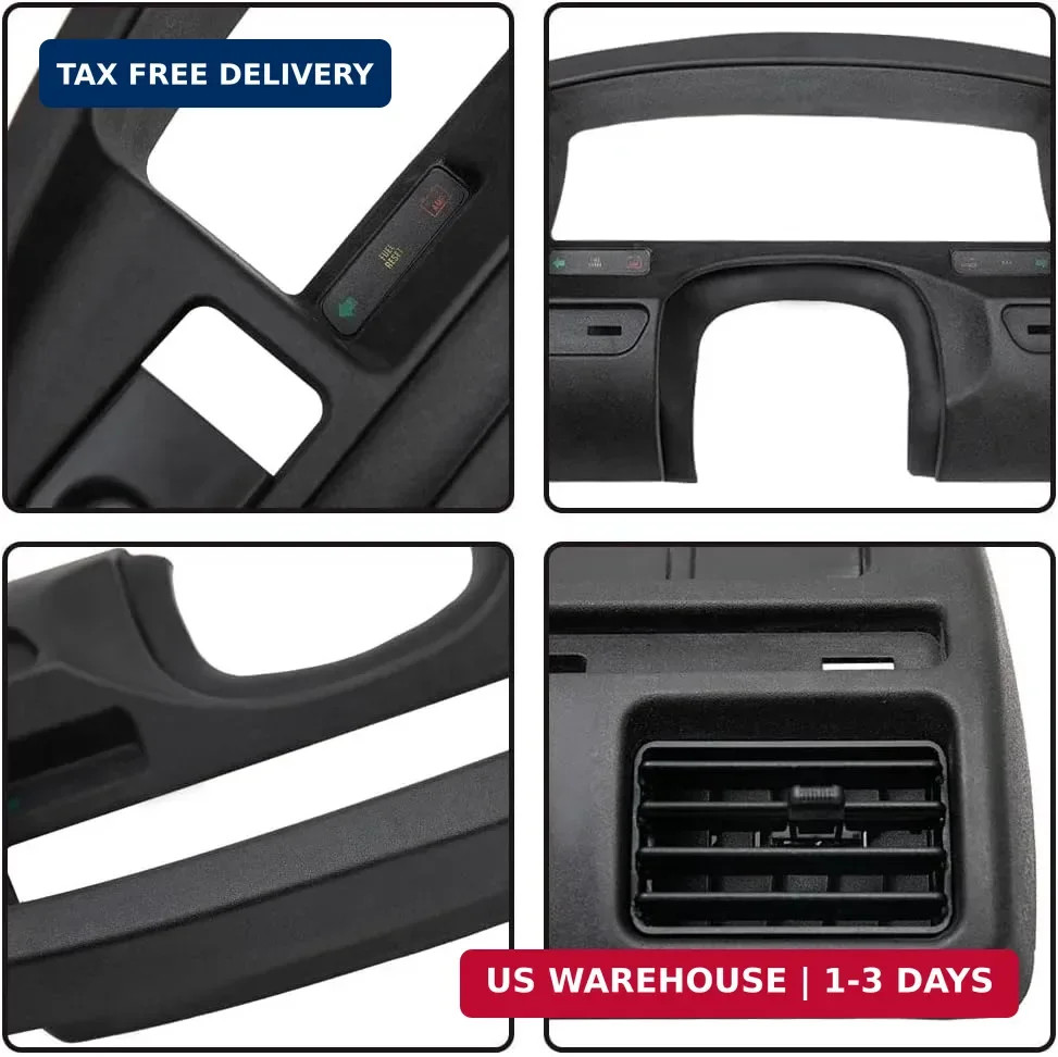 PIT66 Dash Panel Bezel Cover Compatible with 1992-1997 Ford F150 F250 F350 | Das