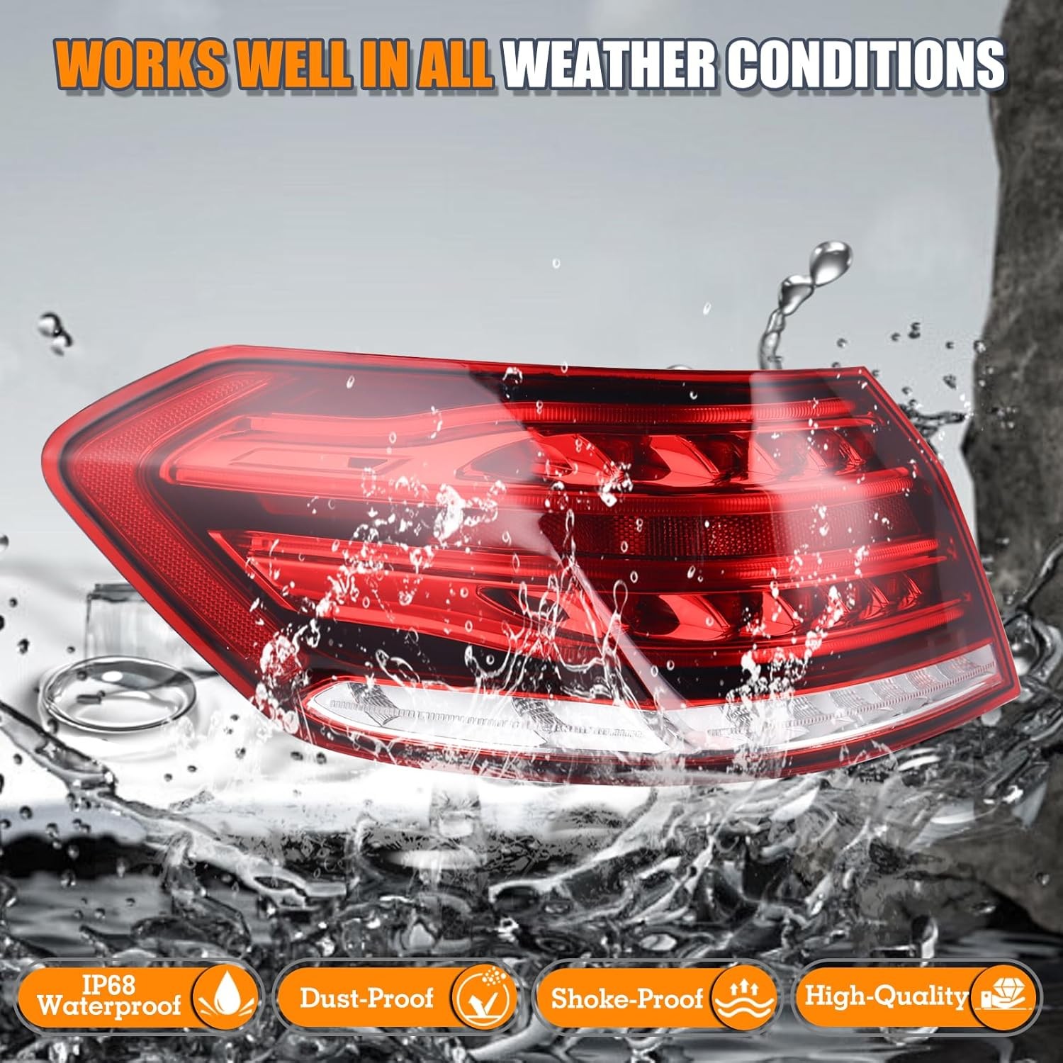 LH USA Type Outer Tail Light Mercedes E Class 2014-2016
