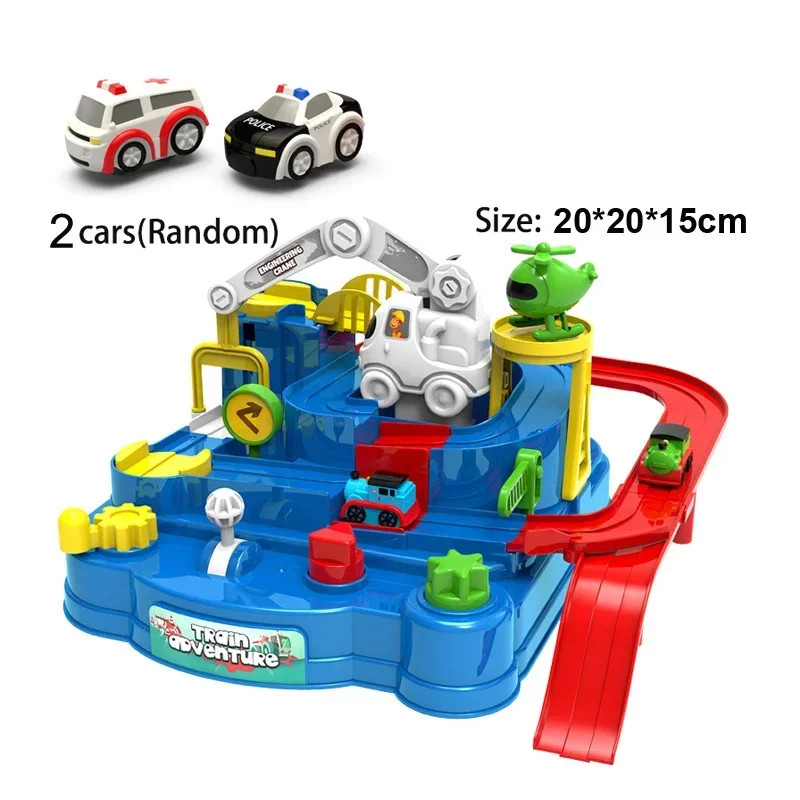 Racing Rail Car Model Educational Toys Children Track Adventure Game Brain Mecha
