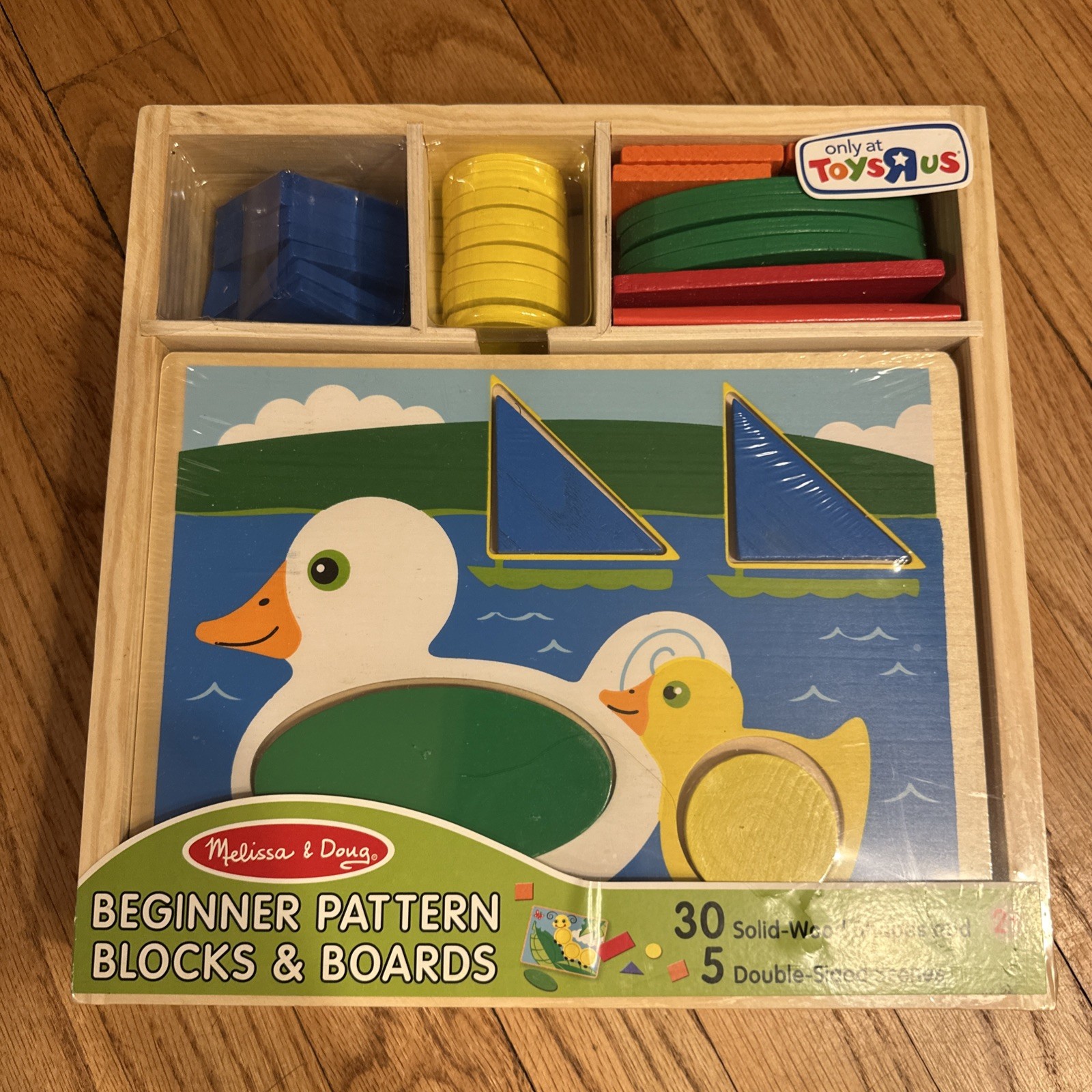 NEW MELISSA & DOUG BEGINNER PATTERN BLOCKS AND BOARDS NIP SEALED!