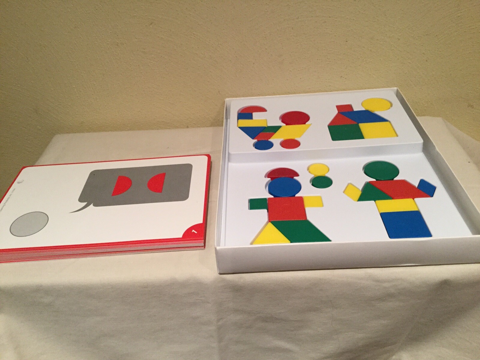 2008 LEISURE LEARNING MIGHTY MIND+SUPER MIND TILES & PATTERN CARDS ACTIVITY SET