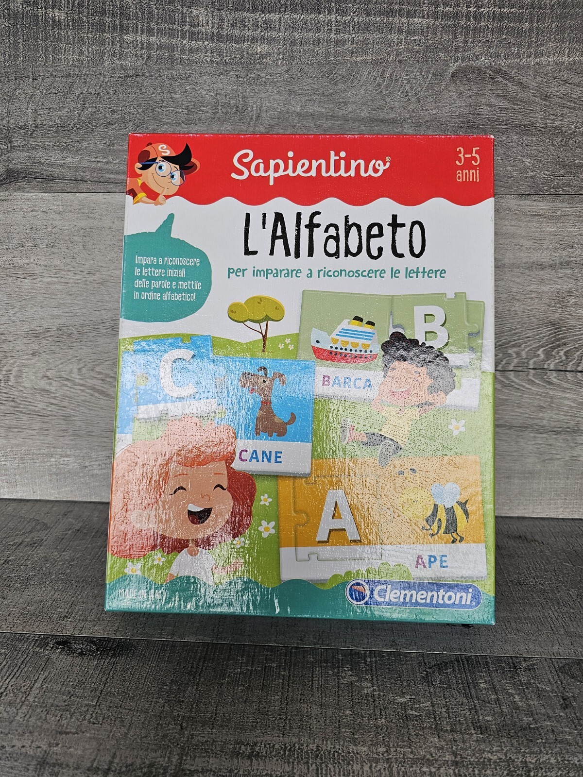 SAPIENTINO L’alfabeto Gioco Educativo Clementoni Para Emparae Board Game Italian