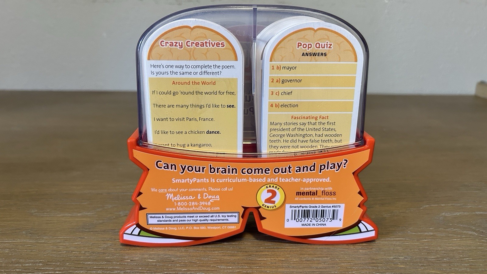 Melissa & Doug Smarty Pants Grade 2 Brain Building Cards Game
