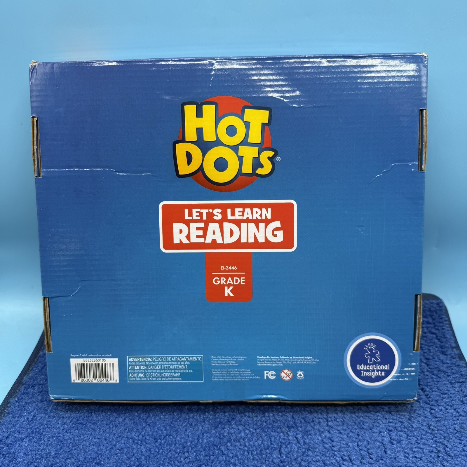 Learning Resources Hot Dots Let’s Learn Reading Grade K – Open Box