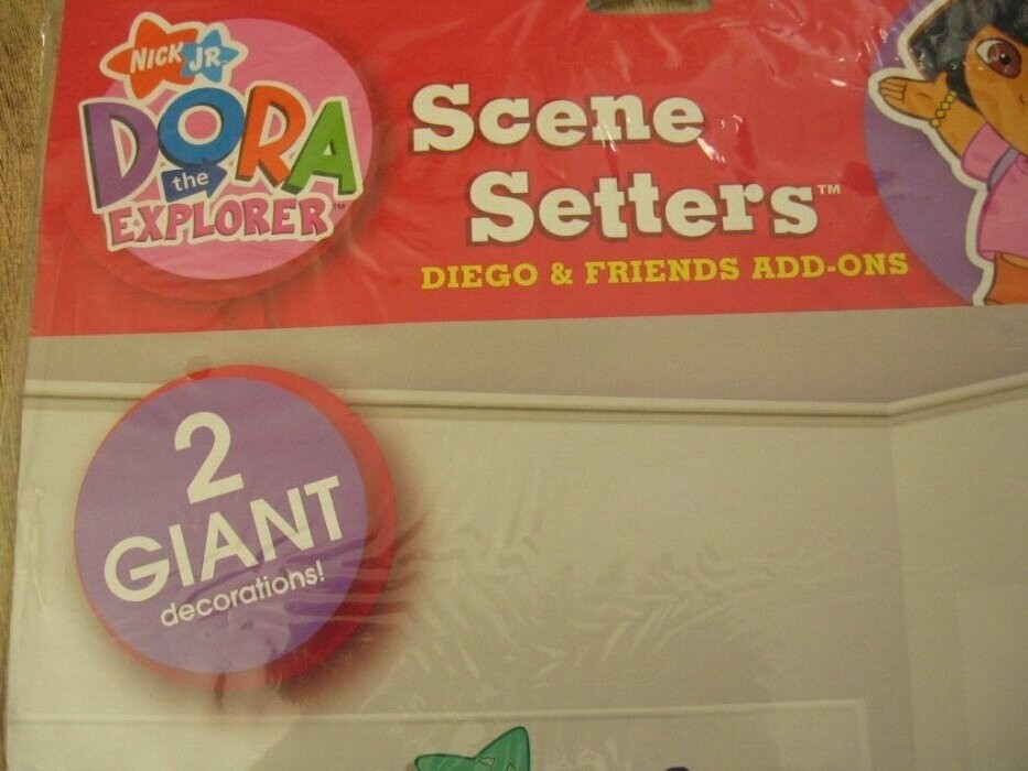 VTG Dora Explorer Scene Setters Friends Add On Lot Diego & Wall Impressions NOS