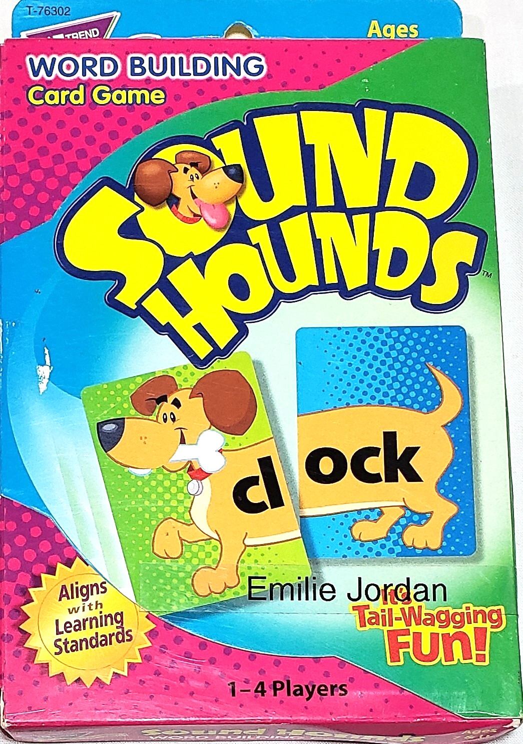 Trend Enterprises: Sound Hounds Word Building Card Game Match Word Beginnings