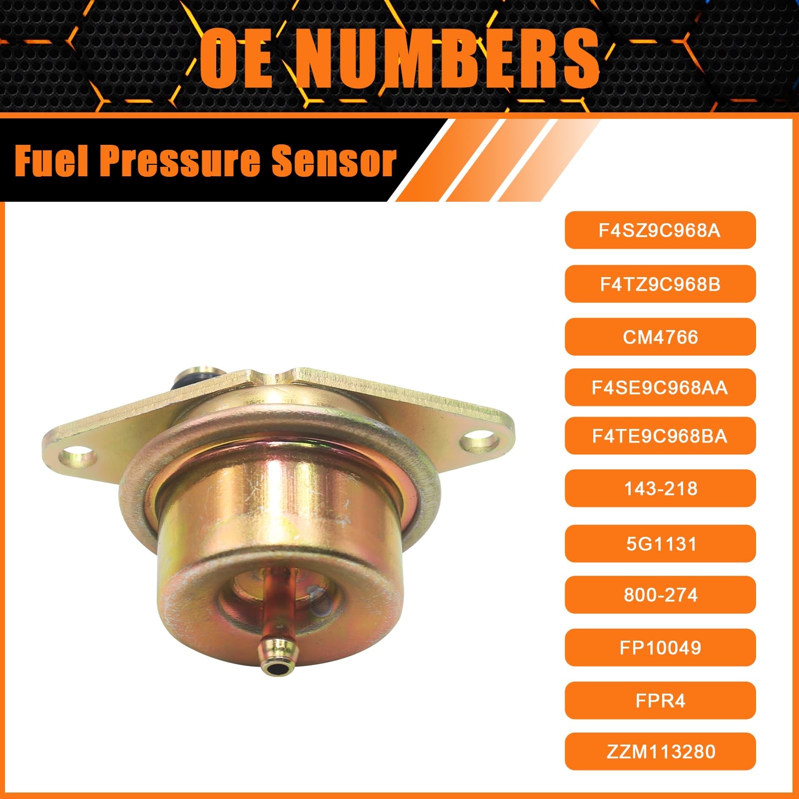 F4SZ9C968A Fuel Injection Pressure Regulator – 2.7BAR for Ford F-150 1/8