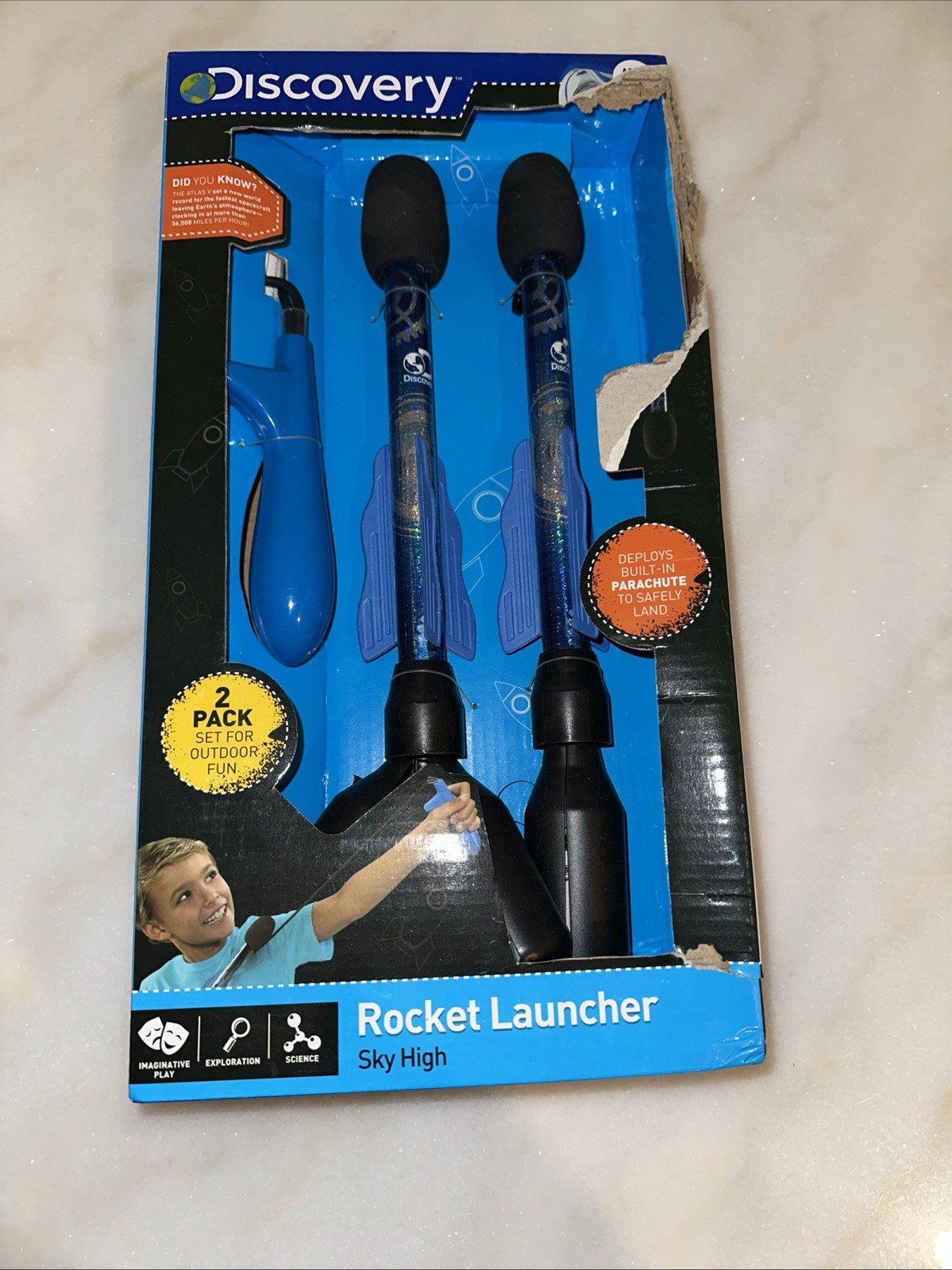 Discovery Rocket Launcher Sky High (NIB But box damaged)