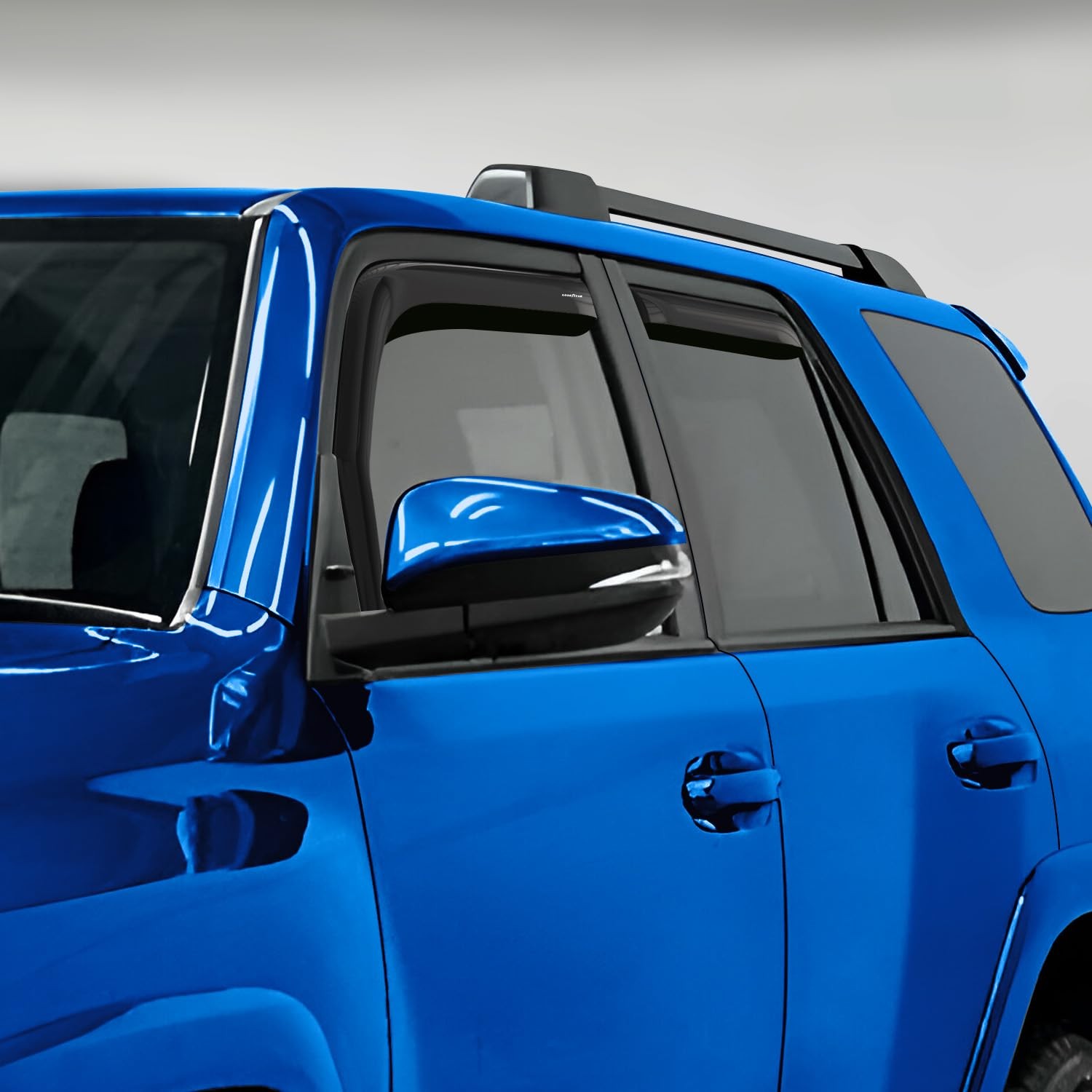 Goodyear Window Vent Deflectors For Toyota 4Runner 2010 2024 Smoke Finish