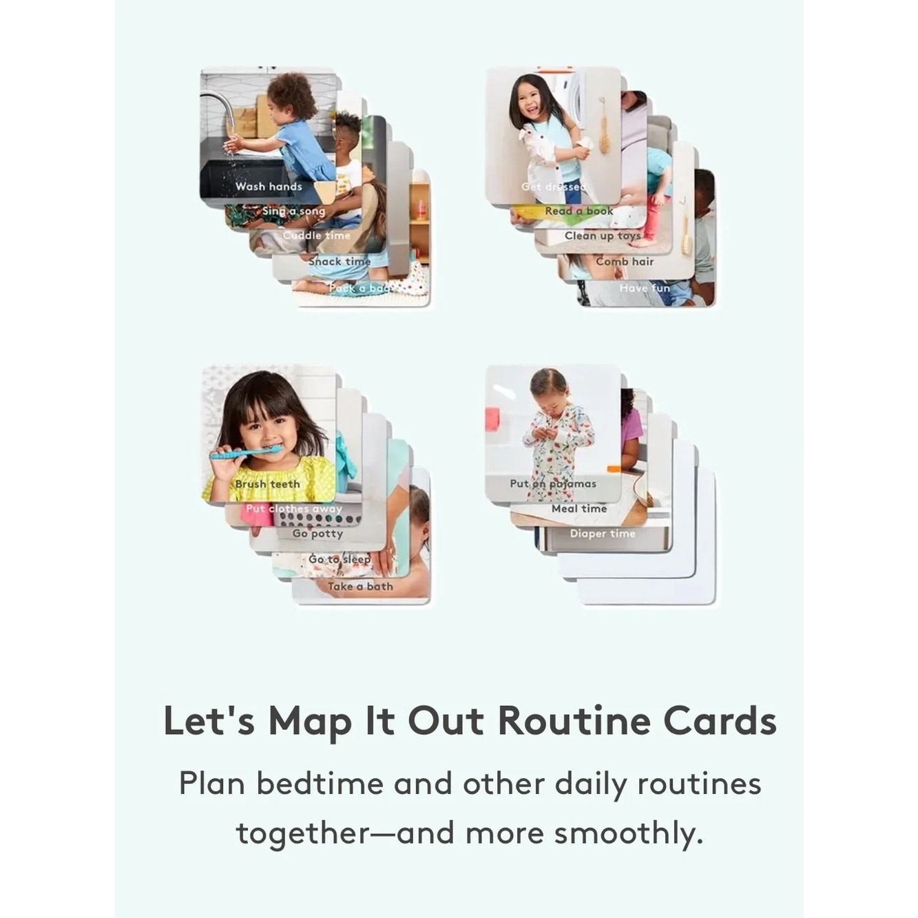 Lovevery Let’s Map It Out Daily Routine Flashcards Toddler Tasks Montessori Toy