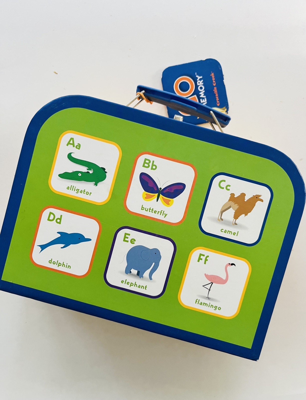 Crocodile Creek Kids Animal ABC Alphabet Matching Memory Game in suitcase