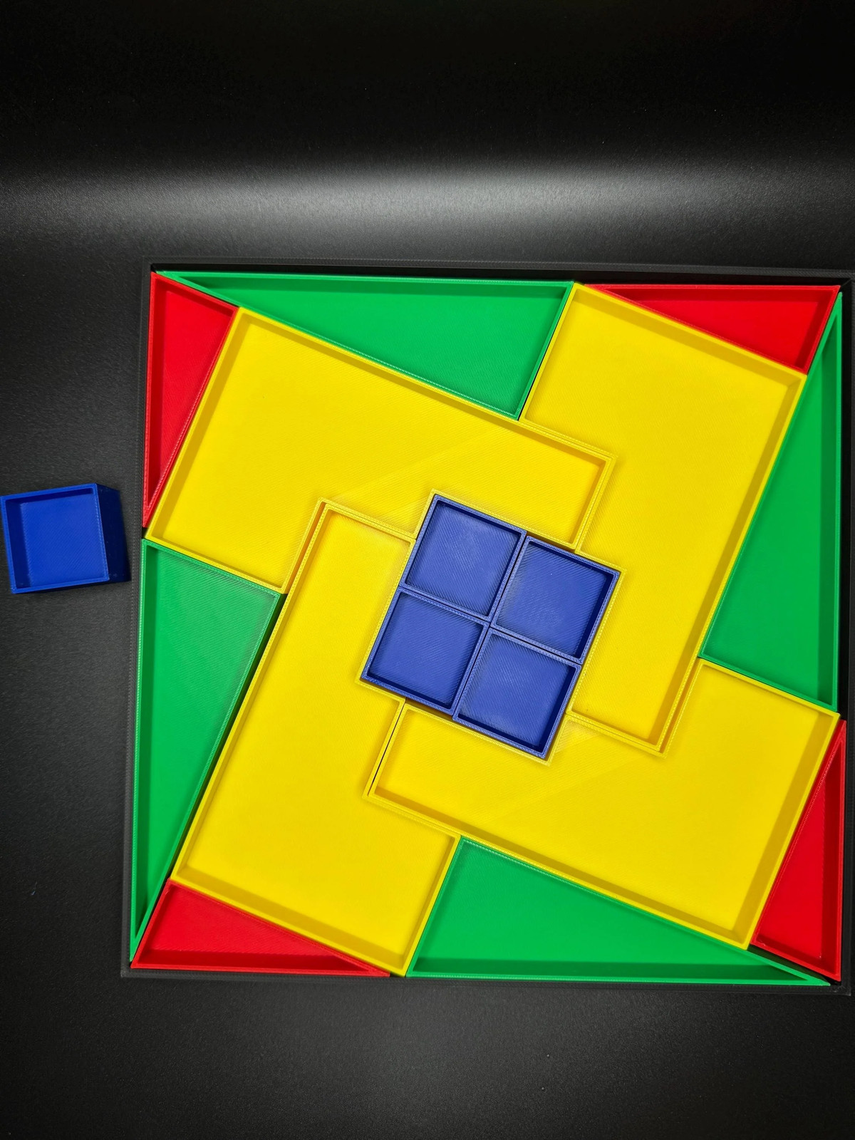 Disappearing Square Puzzle – Vintage Modern Design, Fun Brain Teaser, Fits