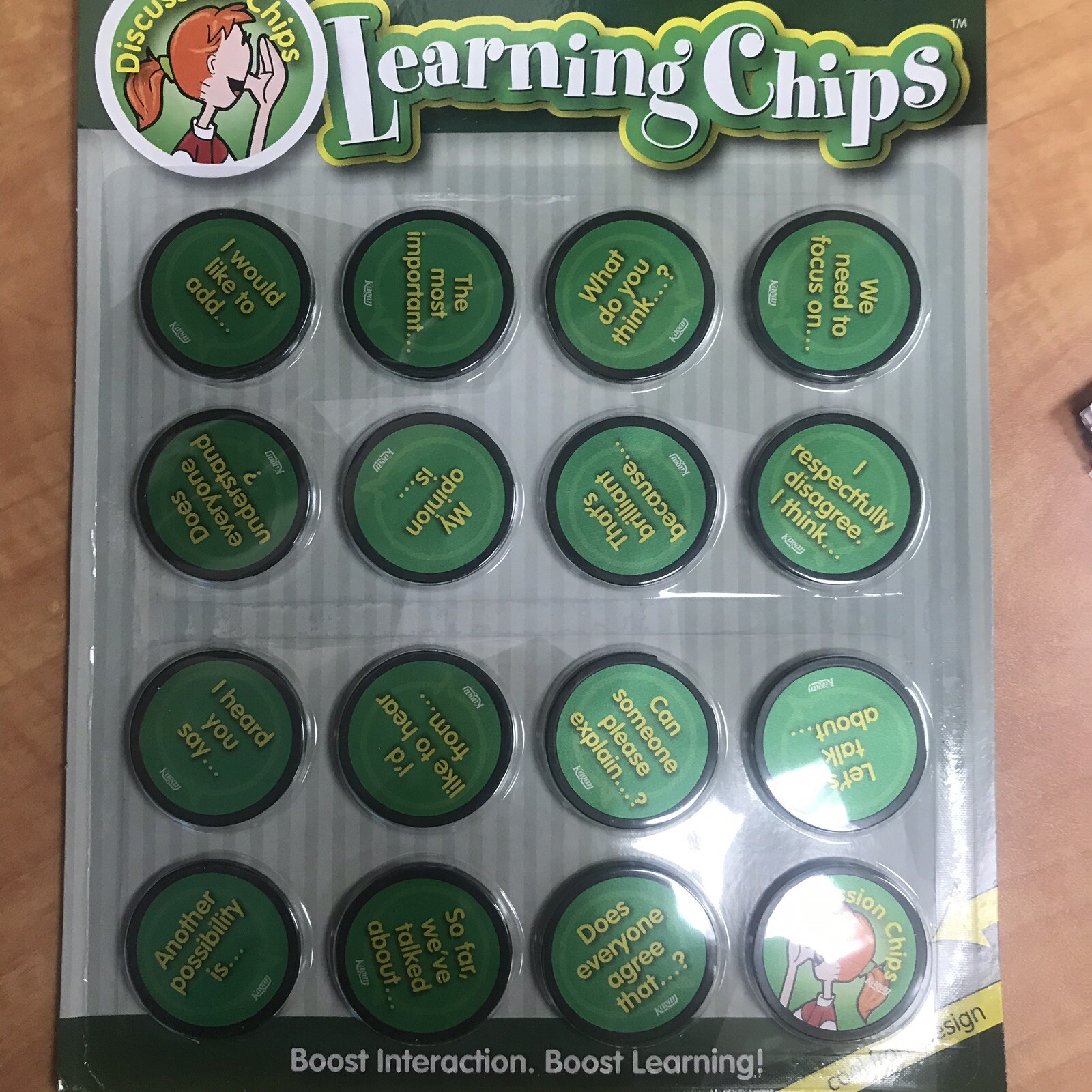 Kagan Cooperative Learning Discussion Chips Green Good For Any Subject New