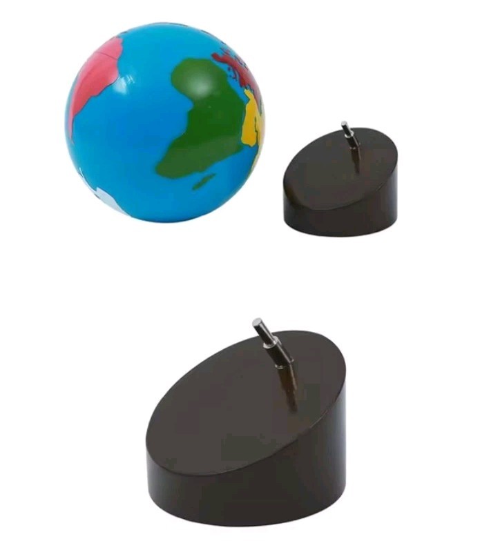 Montessori Globe – World Parts Science and Cultural Geography Materials Conti…