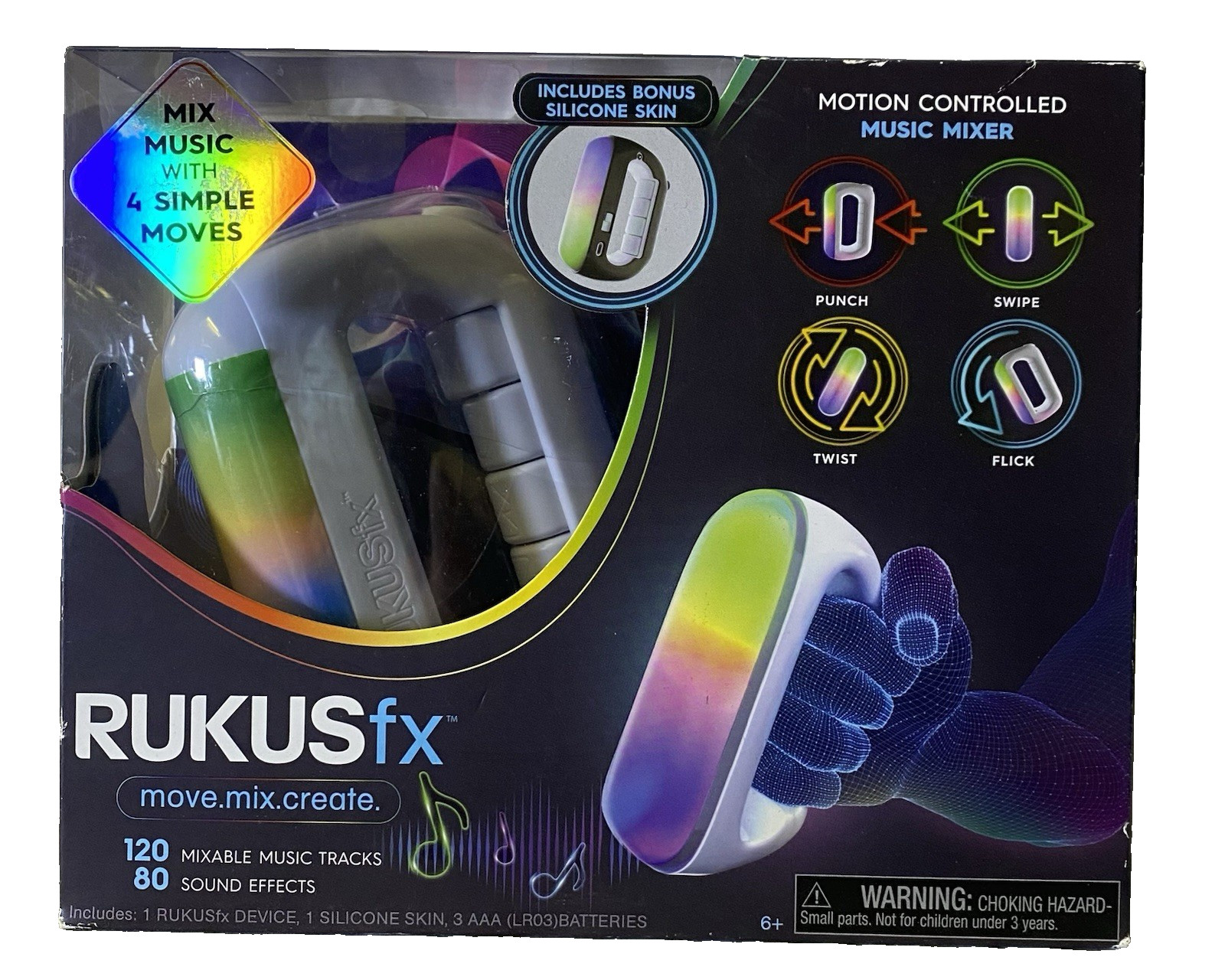 Just Play Rukus FX Electronic Game Motion Controlled Handheld NEW Music Mixer