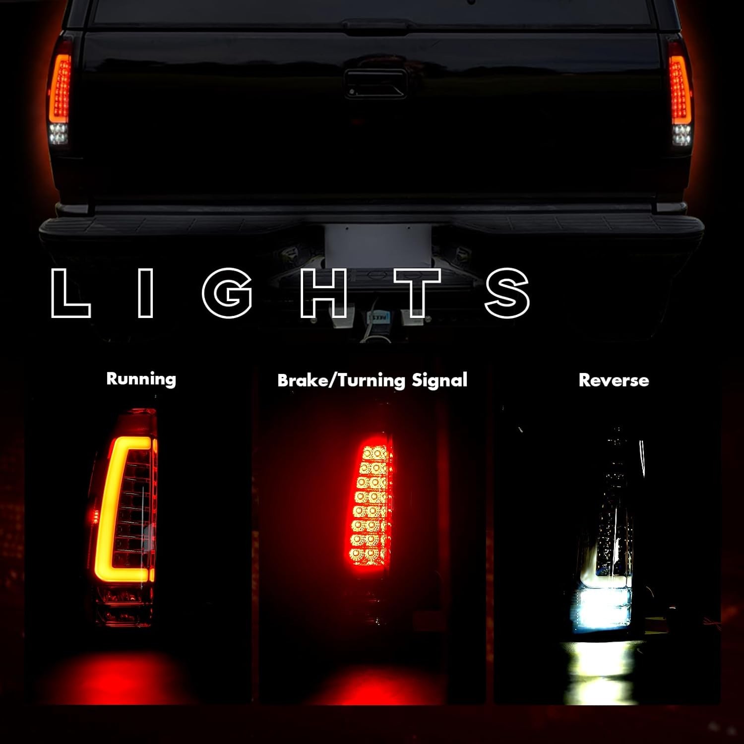 Tail Lights Chevy GMC 1988-1999 Smoked