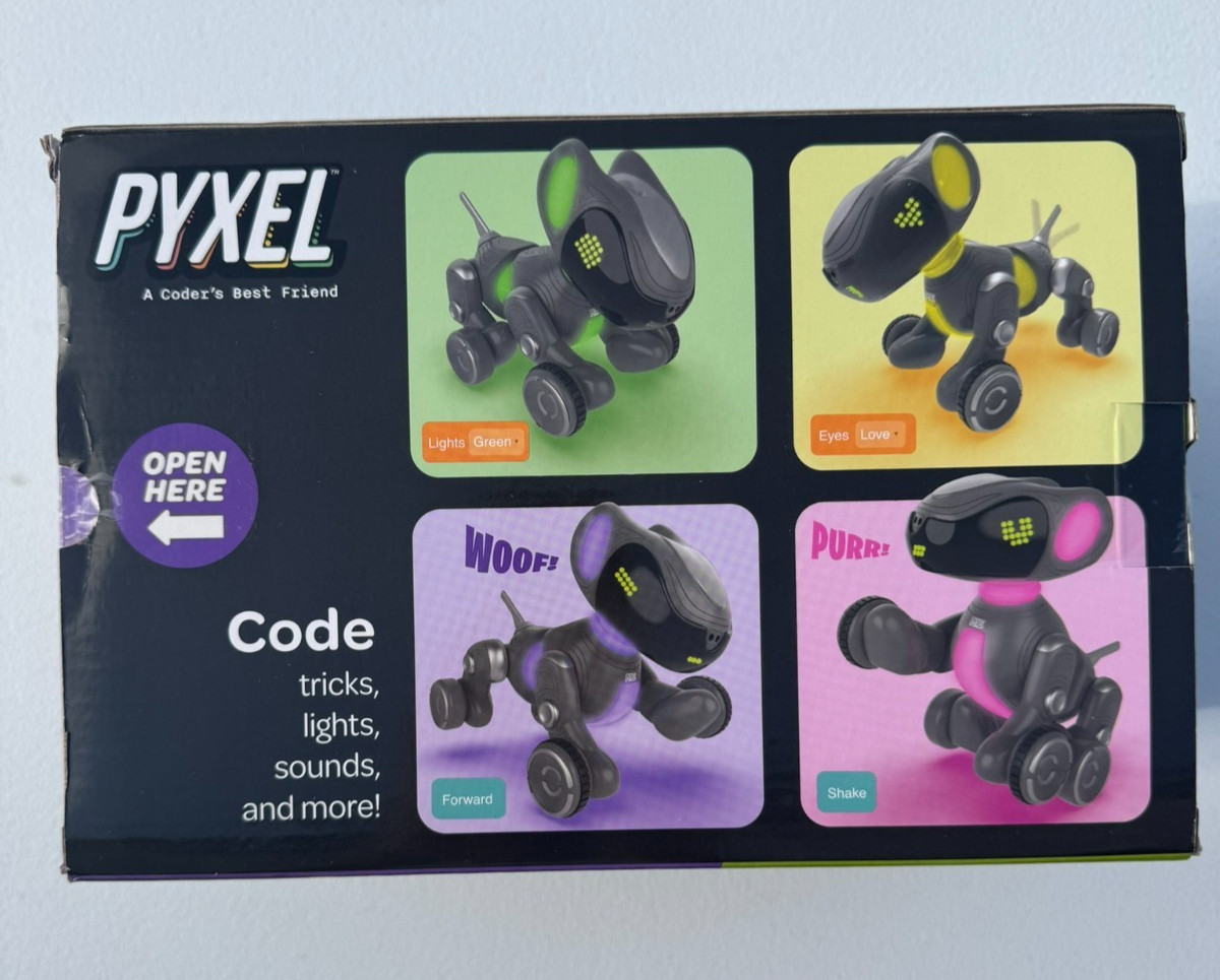 Educational Insights Pyxel – A Coder’s Best Friend Robot Pet (Damage Box)