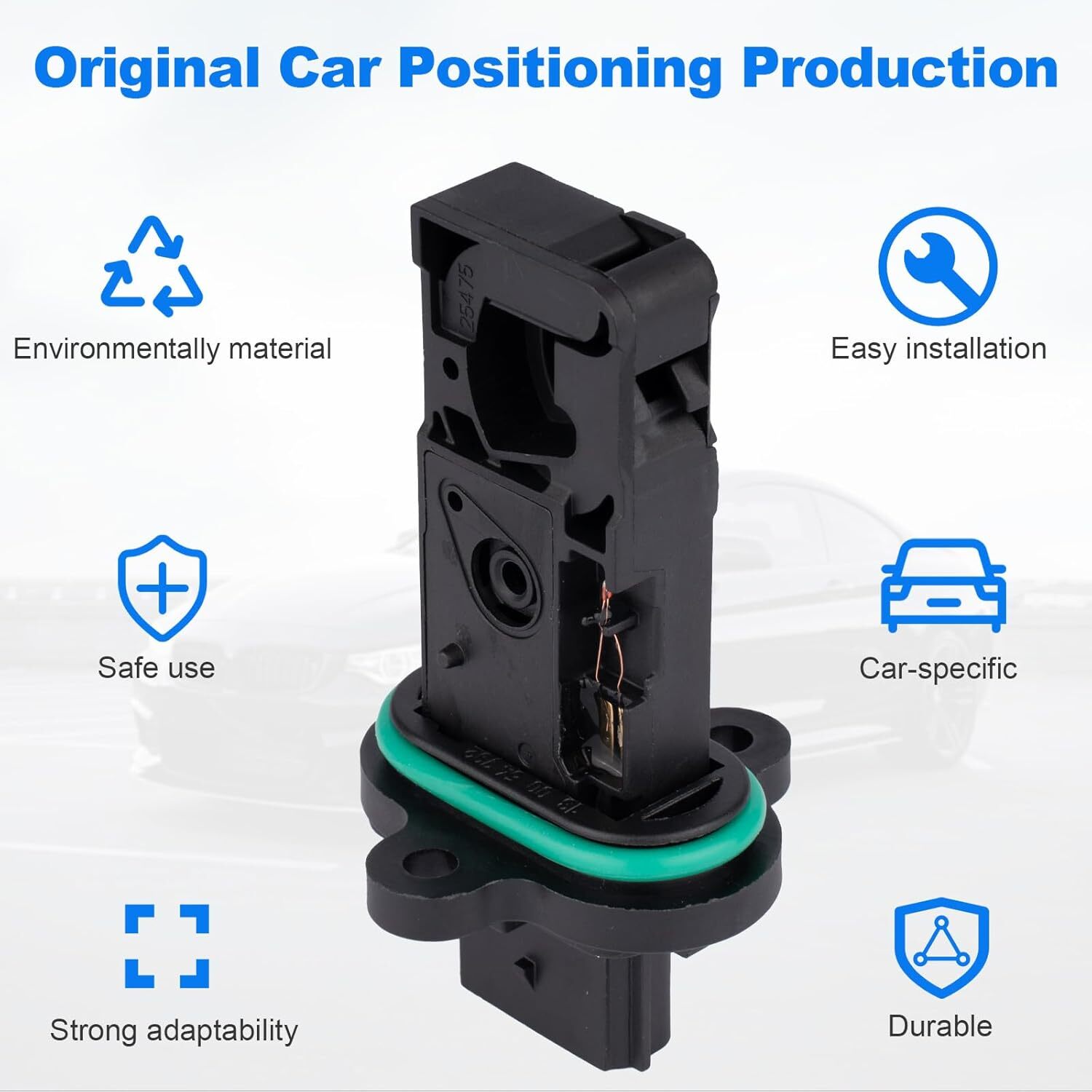 Mass Air Flow Sensor Meter MAF Sensor 245-1314 MAS0321 12671624 Compatible with