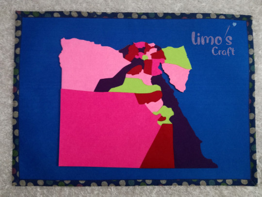 Montessori Egypt Felt Puzzle Map Arabic Geography Learning Homeschool Kids Toy