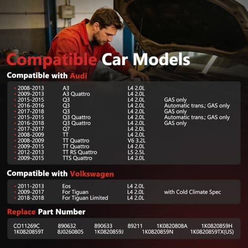 HYR AC Compressor with Clutch Audi A4 Q5 A5 A6 2005-2015