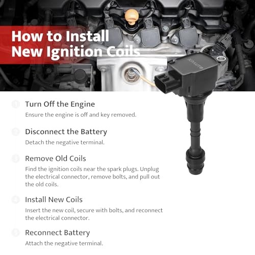 Ignition Coil Pack compatible with V8 5.6 5.6L 2007-2015 Nissan Titan Armada