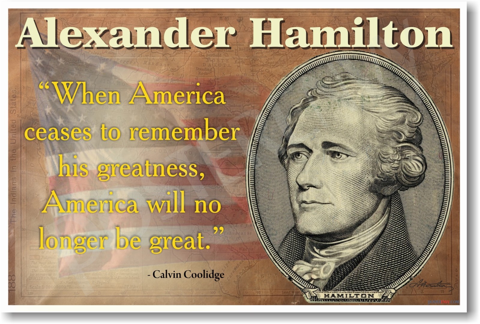 Alexander Hamilton – When America Ceases to Remember – NEW U.S. History POSTER