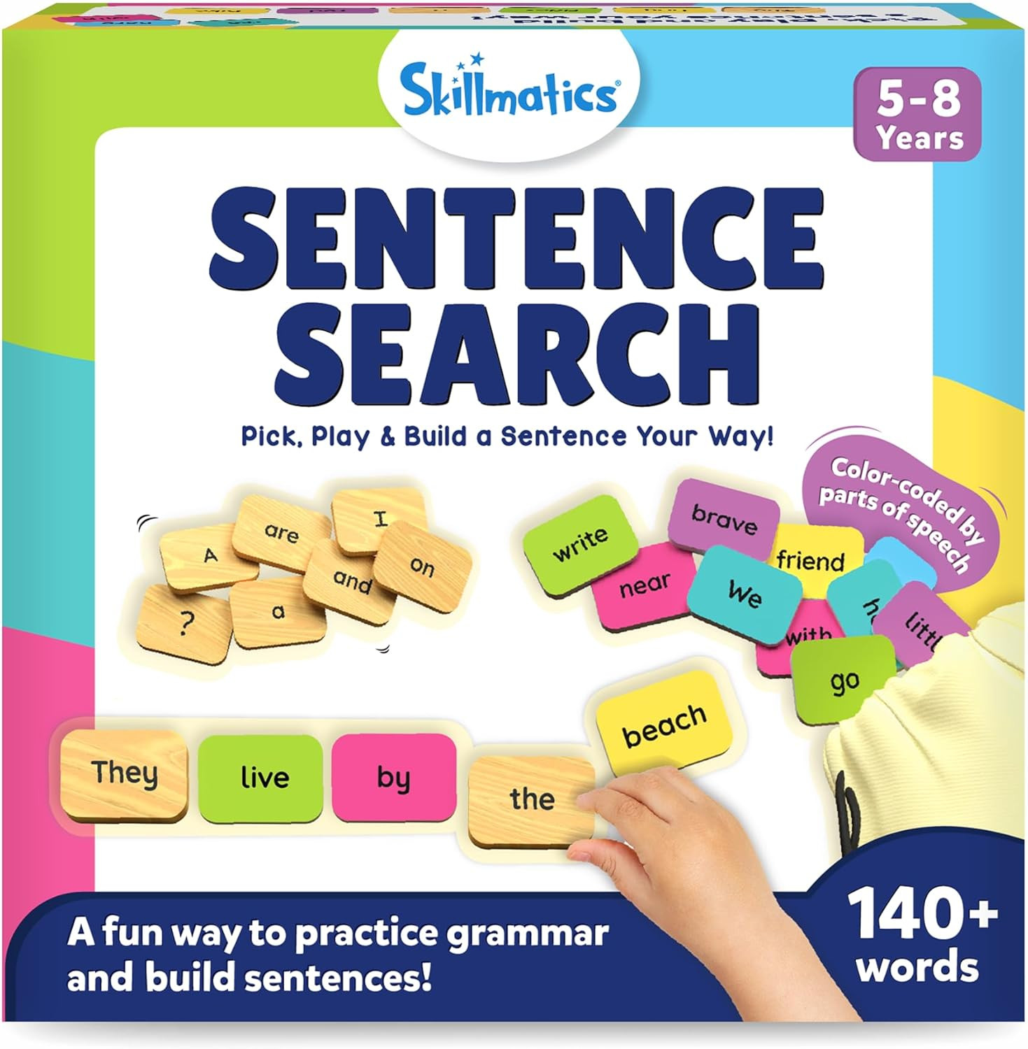 Educational Board Game – Sentence Search, Learning Toy for Kids, Sentence Buildi