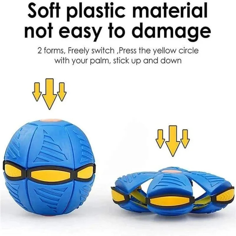 Flying Saucer Ball Toy Magic Deformation Disc Outdoor Kids Parent Game