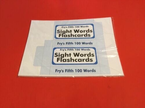Fry’s Fifth Hundred Words – PRINTED & UNCUT – Sight Word Flash Cards