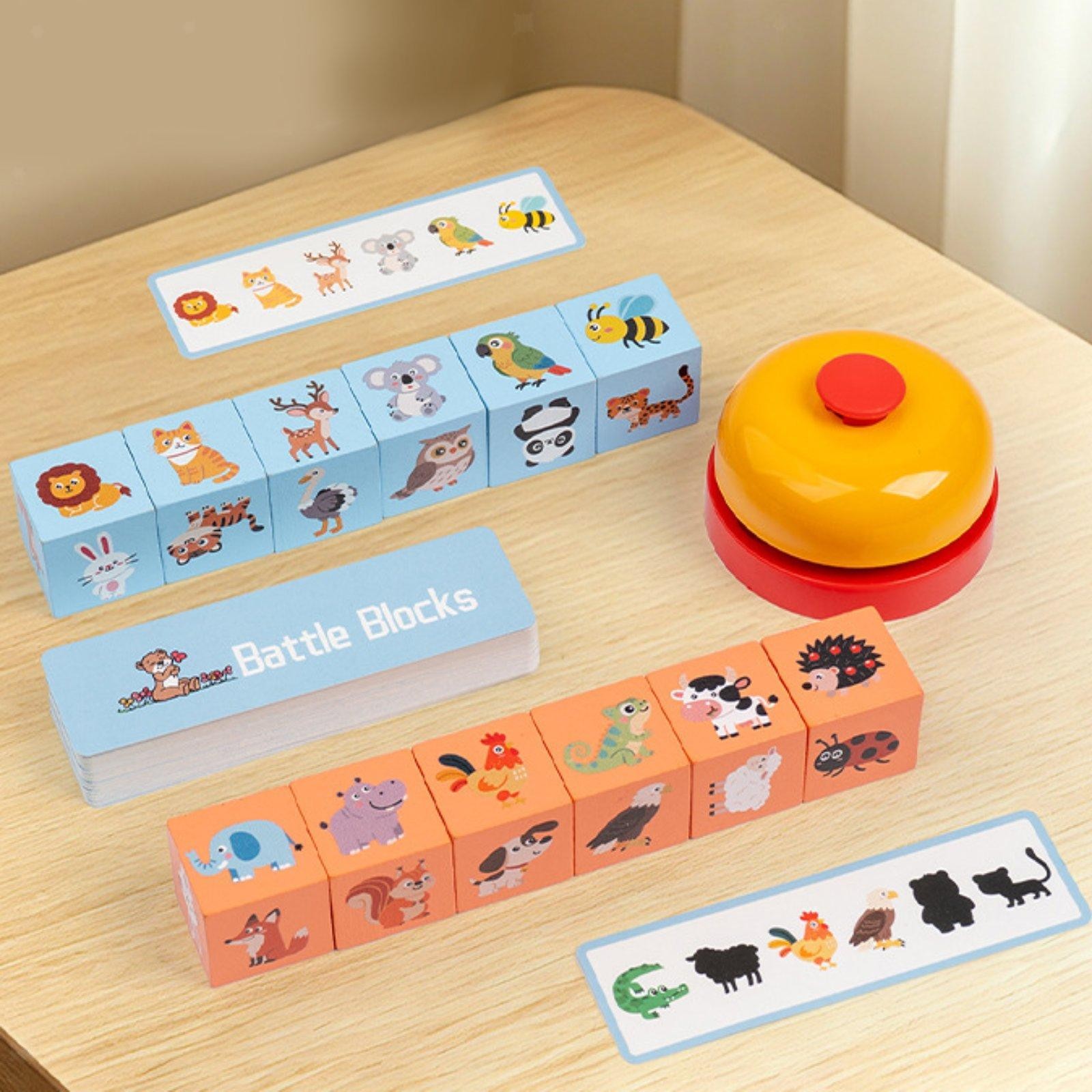 Animal Matching Game Board Game Thinking Training Sorting Battle for Kids Unisex