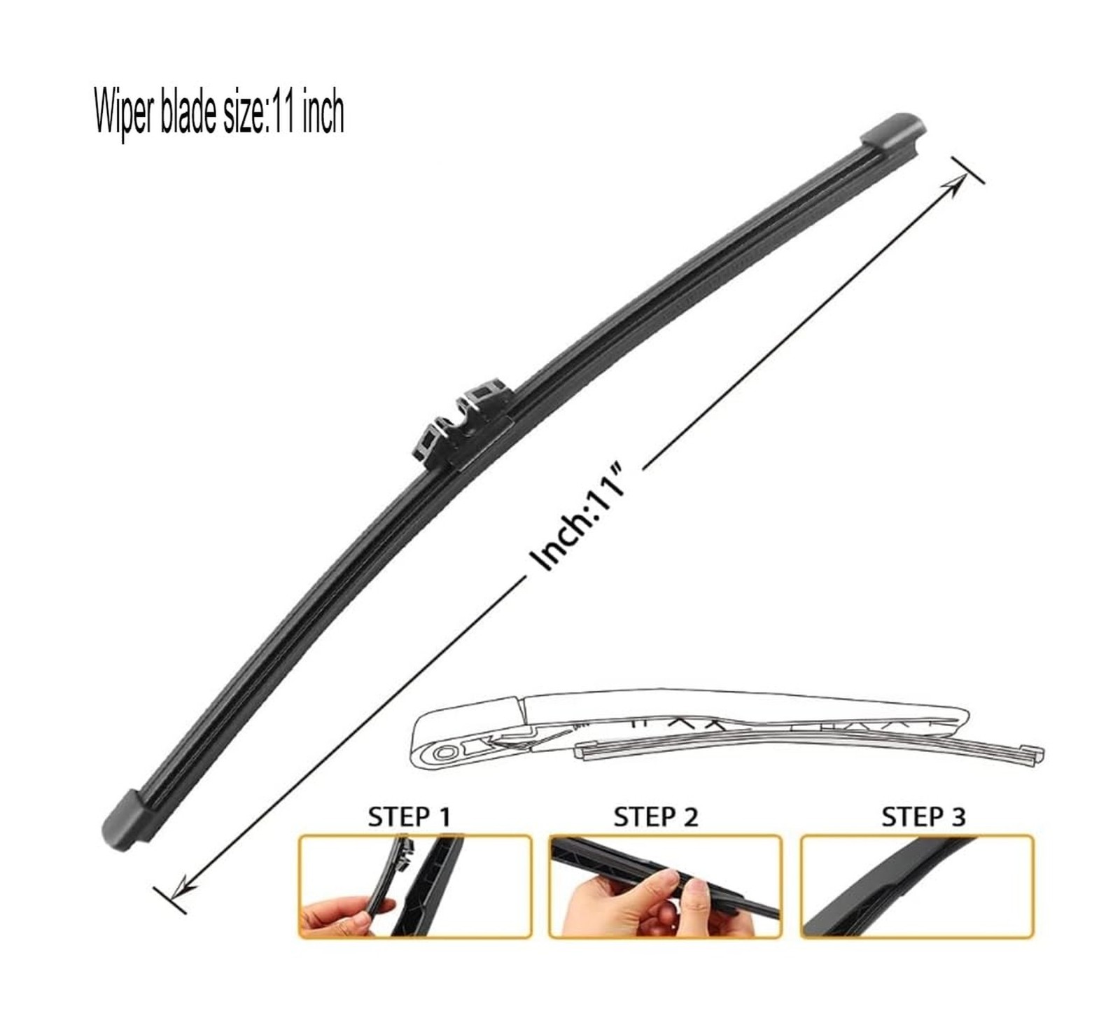 11 inch Rear Windshield wiper blades Original Equipment Replacement for Ford …