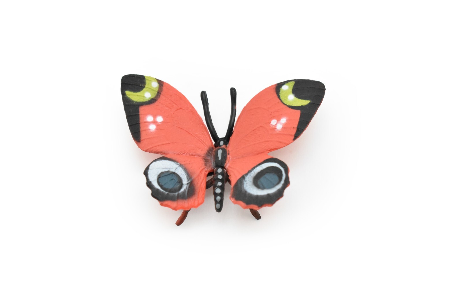 Butterfly, Red, Rubber Toy Bug, Realistic Figure, Model, Replica, Kids 2″ F4469