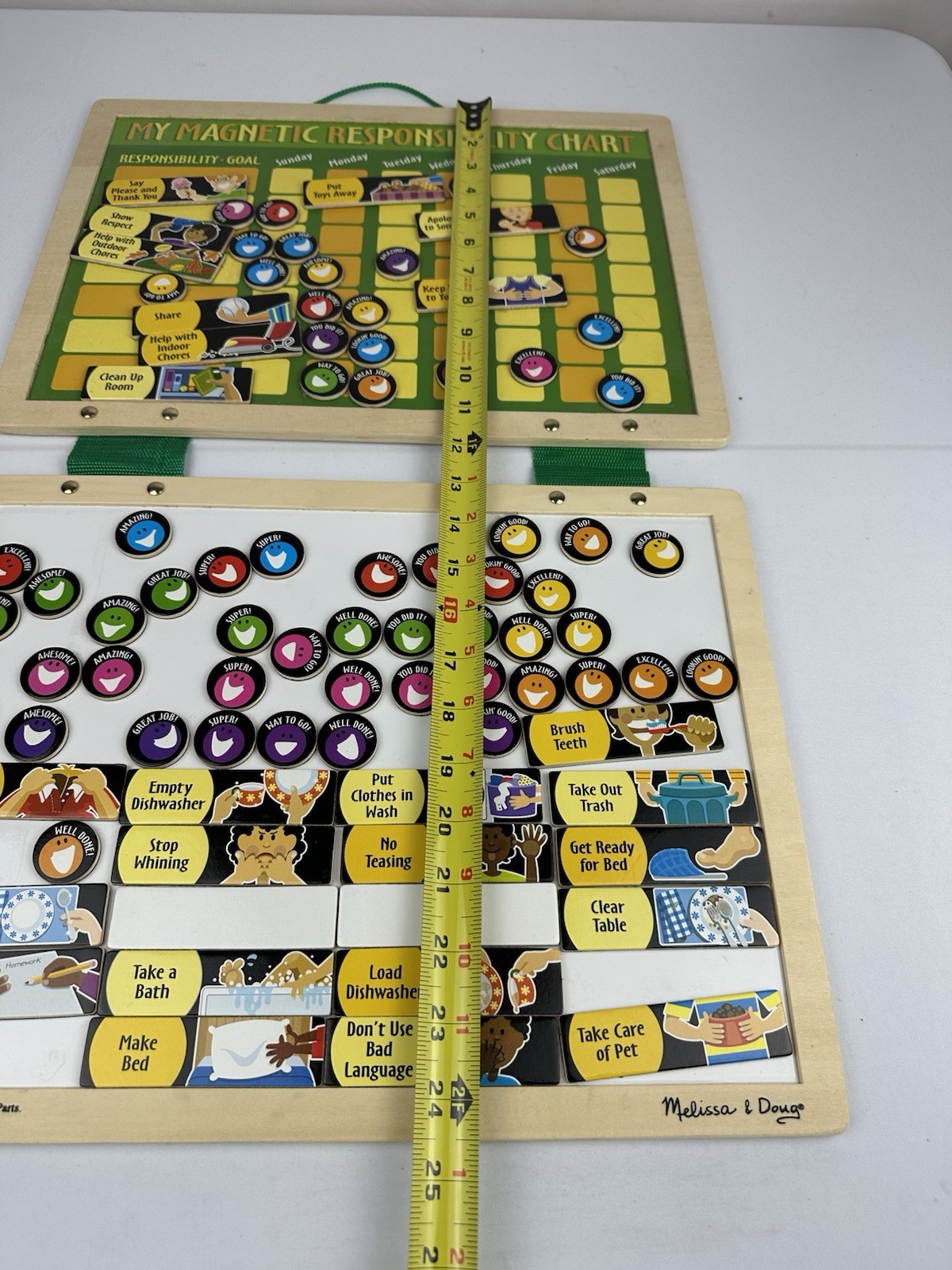 Melissa & Doug My Magnetic Responsibility Chart Child’s Wood Value & Chores
