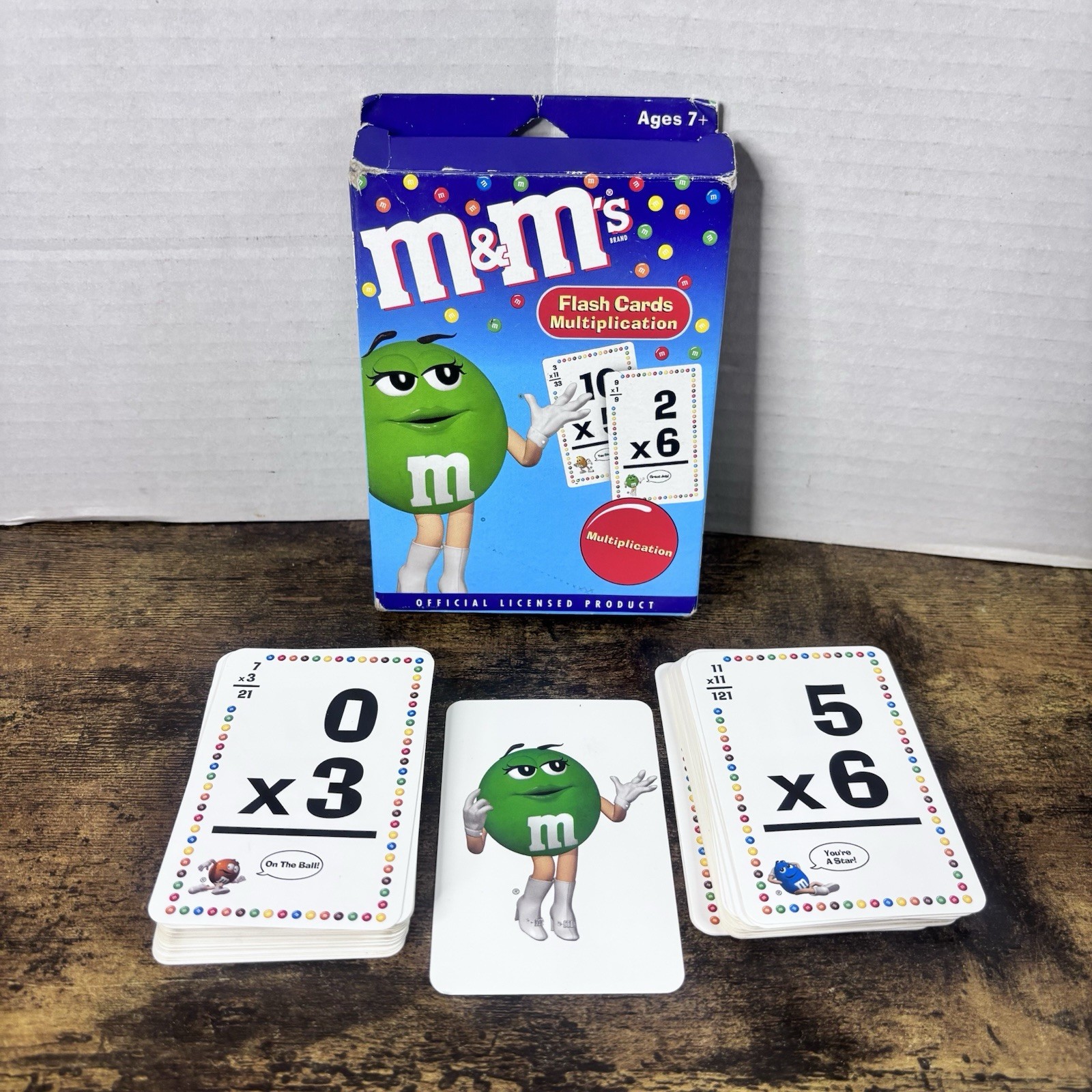 M&Ms MULTIPLICATION FLASH CARDS, FUN WITH YOUR FAVORITE M&M GUYS LEARNING