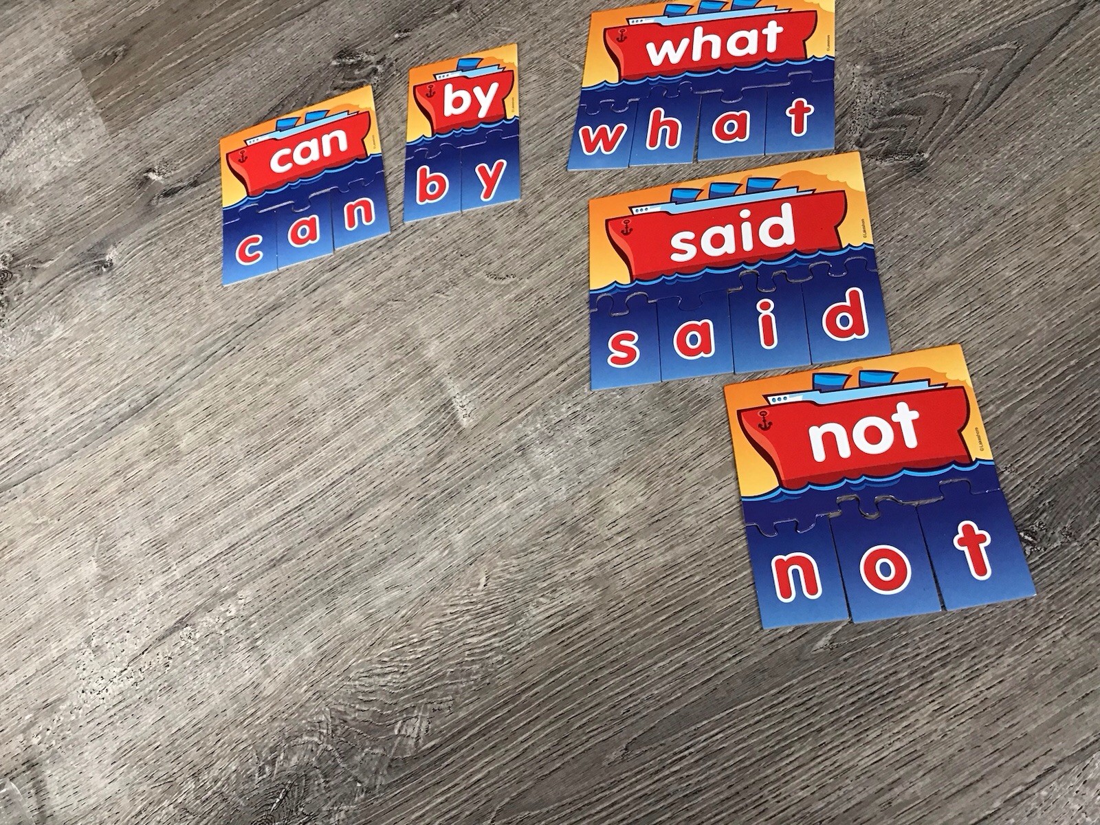 LAKESHORE Learning JJ133 Sight WORD BUILDING PUZZLES LETTER 20