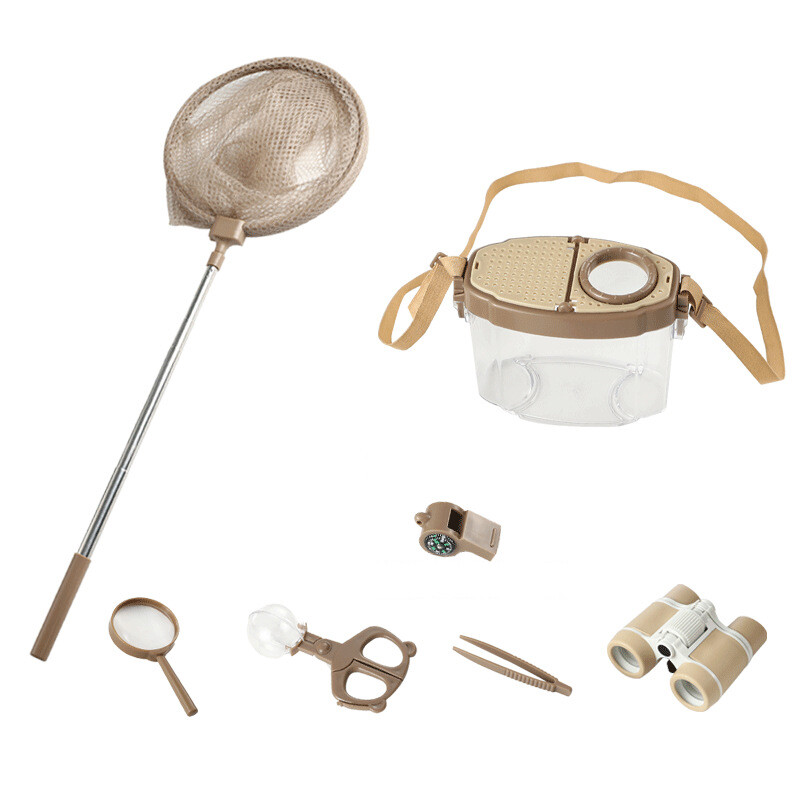 Bug Viewer Insect Box Double Magnifier Observer Kit Insect Catcher Cage Nature.