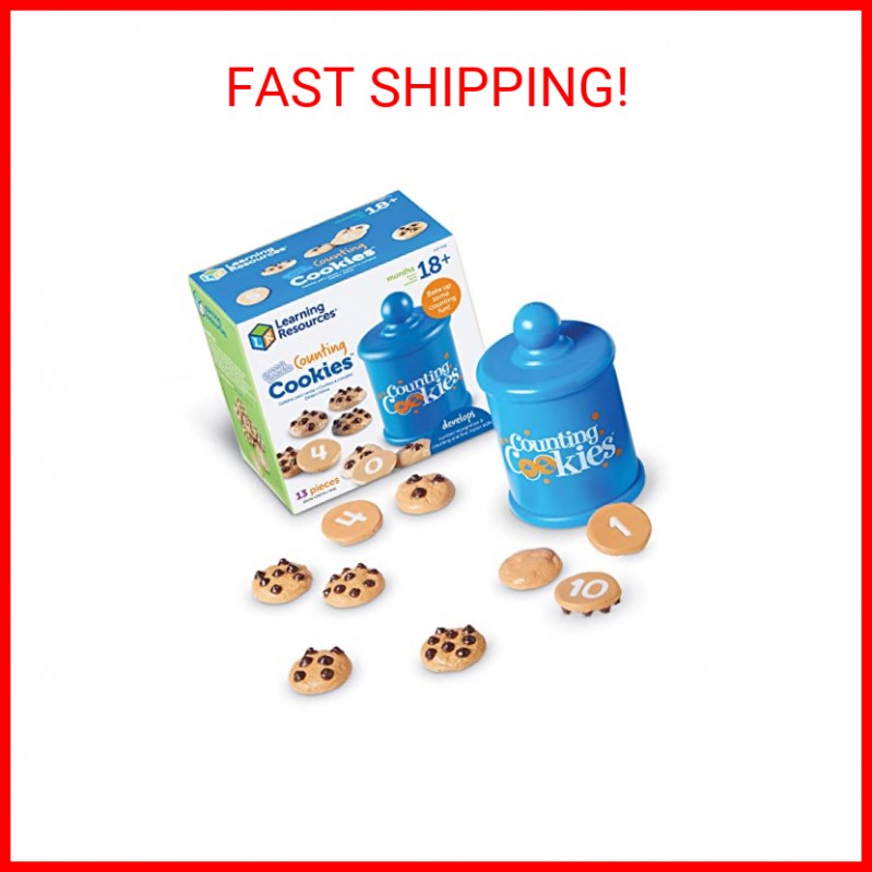 Learning Resources Smart Counting Cookies – 13 Pieces, Ages 18+ Months Toddler C