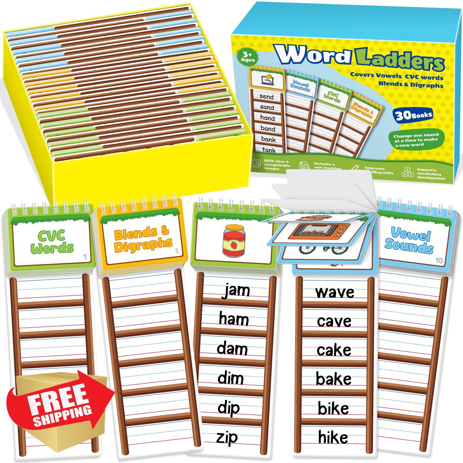 SkilLify Sight Words Flash Cards Kindergarten Flip Books