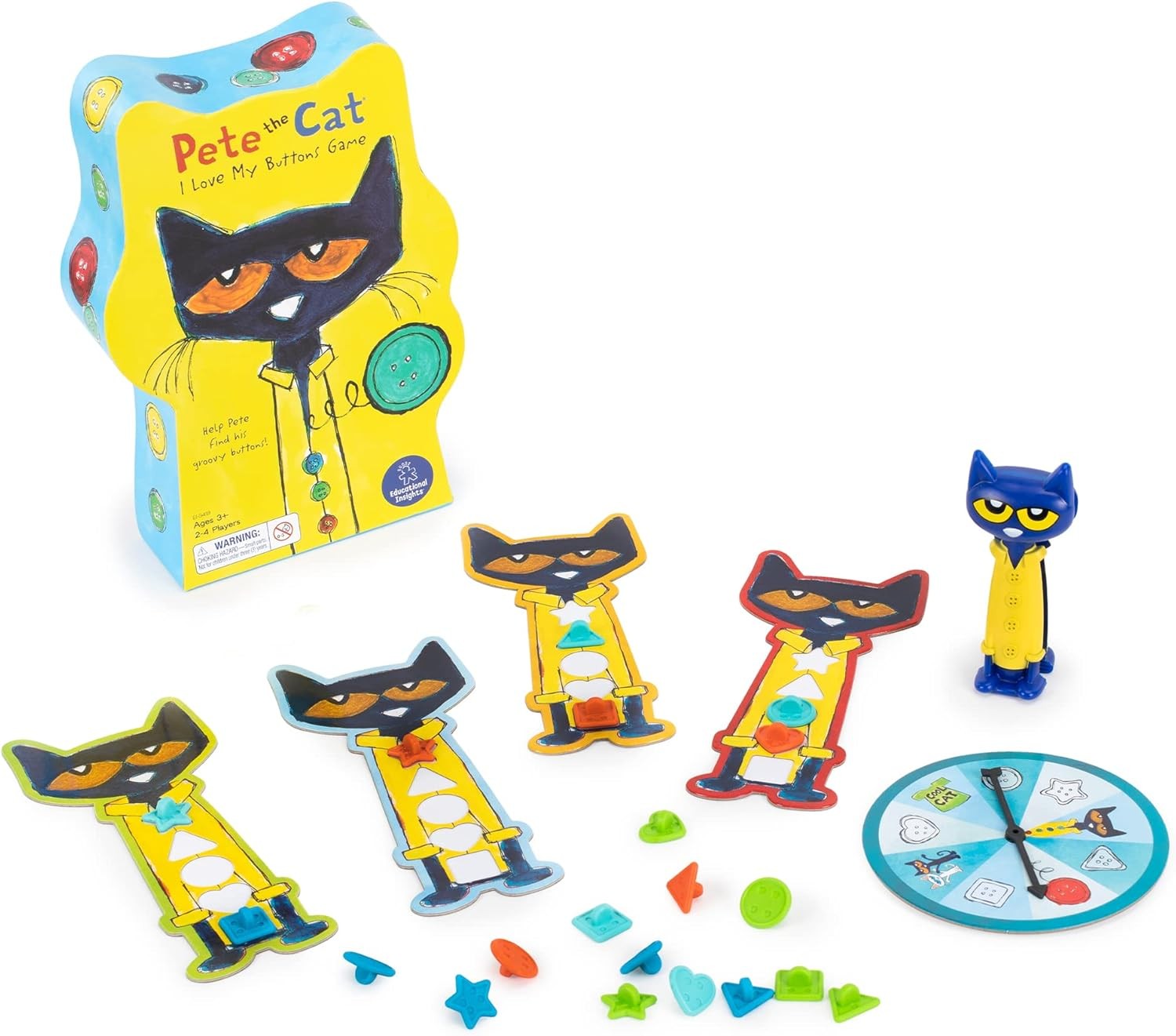 Pete The Cat I Love My Buttons Shape