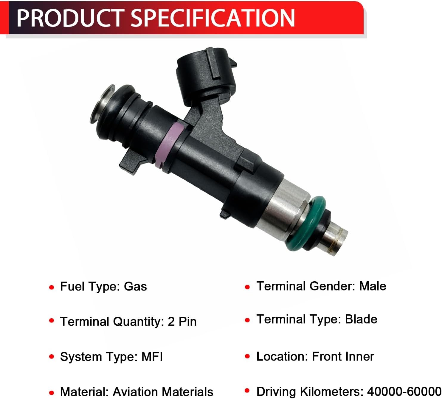 0280158007 Fuel Injectors Compatible with Nissan Titan Armada NV1500 NV2500