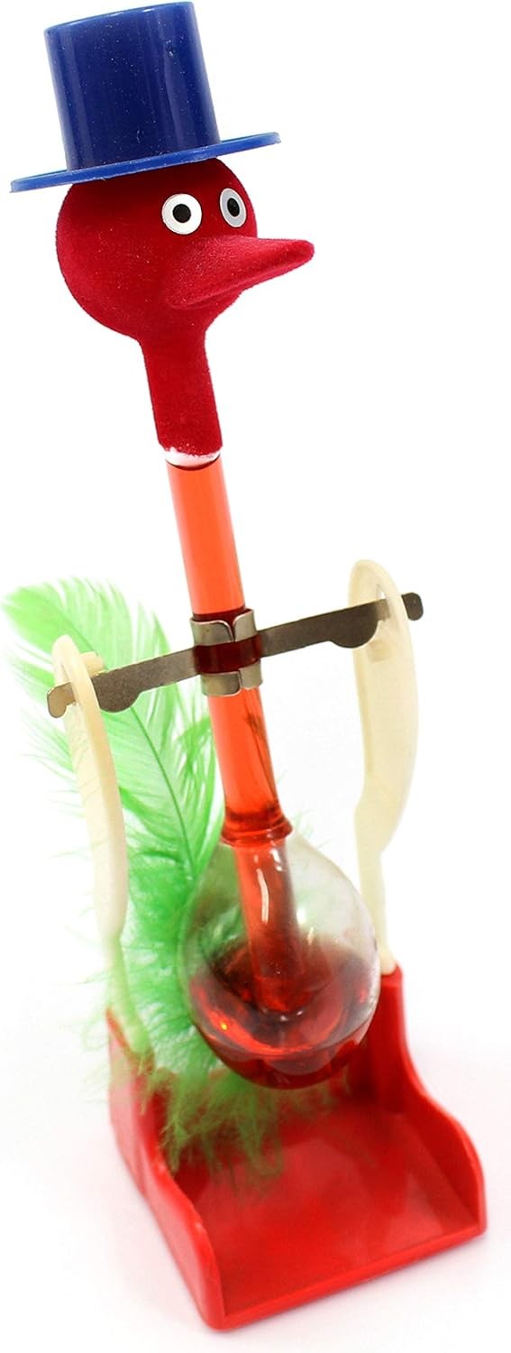 3 Classic Head Dunk Perpetual Motion Science Toy Retro Physics Desk Gadget Gift